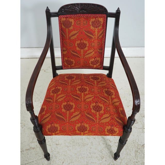 Age: C.1820’s - 1840’s Details: Professionally Reupholstered In Quality Fabric Brand New Upholstery Condition: Excellent...