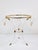 Acrylic Glass & Gilt Metal Tripod Coffee Table Pedestal Gueridon by Maison Charles, 1970s For Sale - Image 10 of 14