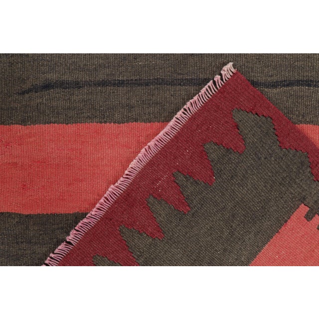 Textile 1940s Vintage Persian Kilim Rug in Polychromatic Stripes by Rug & Kilim For Sale - Image 7 of 7