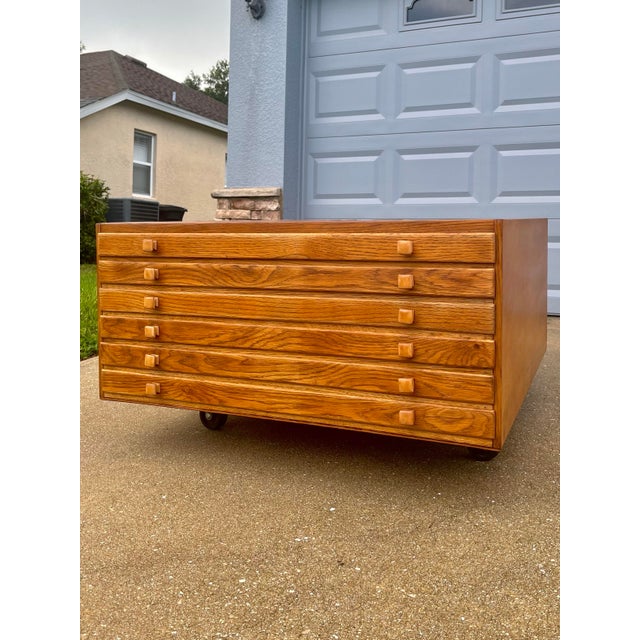 Mid Century Modern Architectural File Drawers For Sale In Tampa - Image 6 of 12