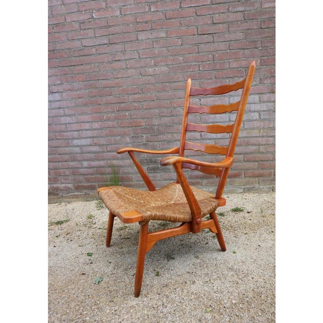 Mid-Century Dutch Organic Shaped Armchair from De Ster Gelderland, 1950s For Sale - Image 11 of 18