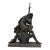 Antique French Patinated Spelter "Le Cid" Sculpture by Eugène Laurent For Sale