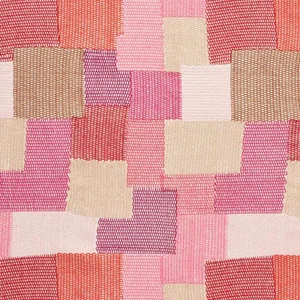 Schumacher Carnaby Fabric in Pink & Red