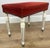 Vintage French Upholstered Ottoman For Sale - Image 3 of 9