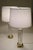 1960s Matched Pair Large Dresden Hollywood Regency Cut Crystal Glass Brass Column Table Lamps - a Pair For Sale - Image 10 of 15