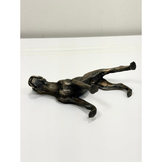 Gray Vintage Italian Metal Dog Figurine For Sale - Image 8 of 10