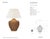 Marie Flanigan by Visual Comfort Signature Evie Large Table Lamp in Natural Wicker with Linen Shade Designer: Marie...