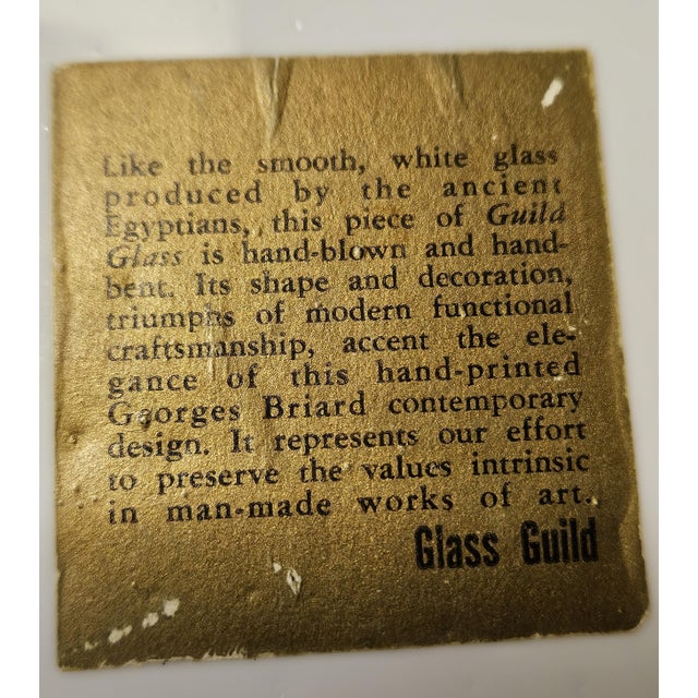 Mid 20th Century Georges Briard Signed Serveware: Original Label Attached For Sale - Image 10 of 12