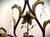 Black and Gold Gilt Metal Floral Wall Sconce, Teardrop Crystals, Candleholders For Sale - Image 11 of 14