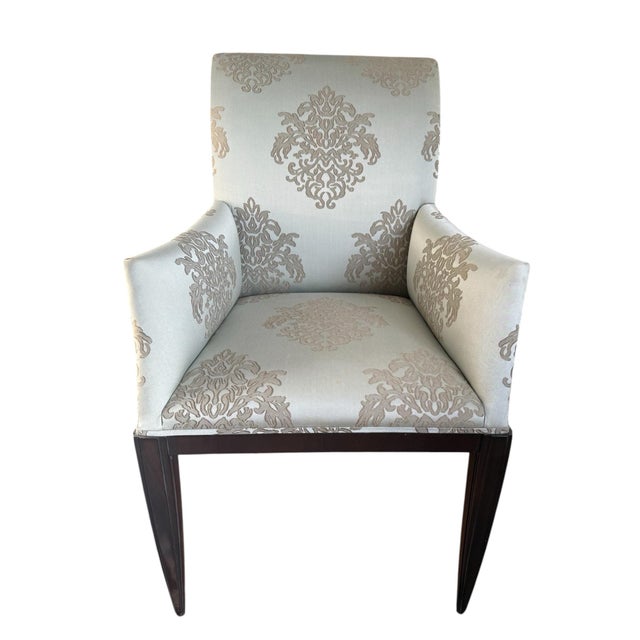 A set of Werth dining chairs from luxury furniture maker Dessin Fournir. Incredibly sophisticated form, the chairs feature...