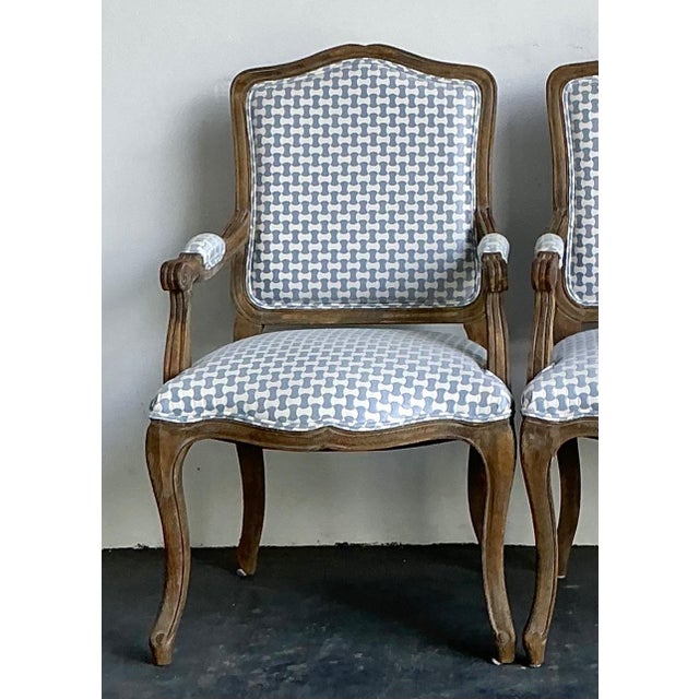 Vintage Louis XV Style Carved Wood Armchairs For Sale - Image 11 of 15