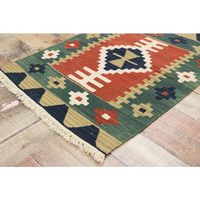 Vintage Persian Shiraz Kilim Rug - 02'00 X 02'10 For Sale In Dallas - Image 6 of 9