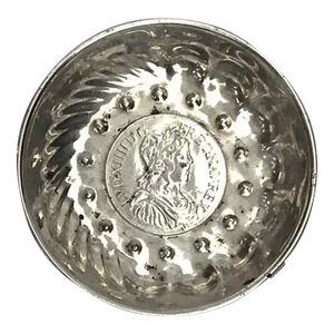 Antique Sterling Silver Coin Goûte-Vin