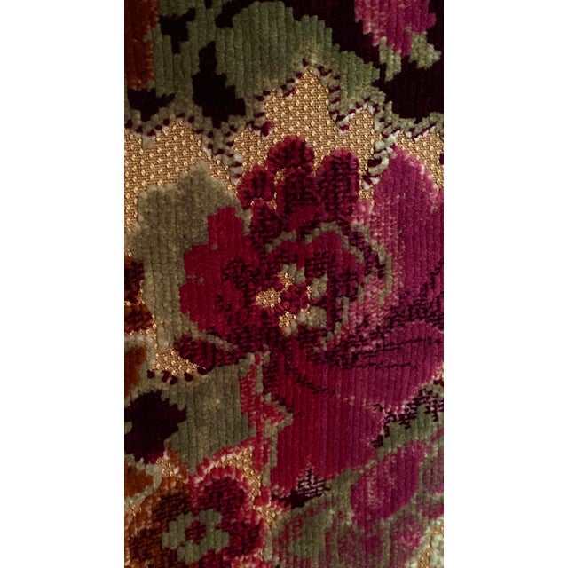 Vintage Hand Loomed Italian Velvet For Sale In Savannah - Image 6 of 11