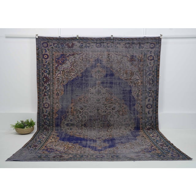 Vintage Hand-Knotted area rug is a semi-antique vintage area rug. The '70s Eastern region of Anatolian's unique rug is...