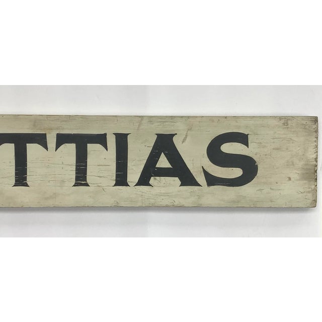 Vintage Black and White Wood Poinsettias Sign For Sale - Image 4 of 9
