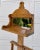 Here is a great stand that features an adjustable mirror and shelf. The piece appears to be handcrafted from solid oak. It...