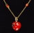 Aaron Basha 18k Gold Diamond Enamel Ladybug Puffy Heart Pendant Necklace For Sale - Image 10 of 14