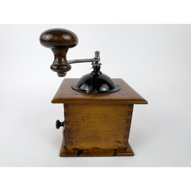 Vintage Peugeot Frères Wooden Manual Coffee Grinder For Sale - Image 9 of 17