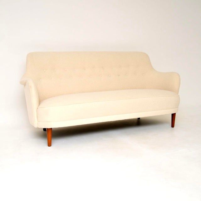 A stunning and extremely comfortable vintage Swedish Samsas sofa by Carl Malmsten. This was recently imported from Sweden,...