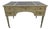 Baker Furniture Light Green Distressed Finish Writing Desk For Sale