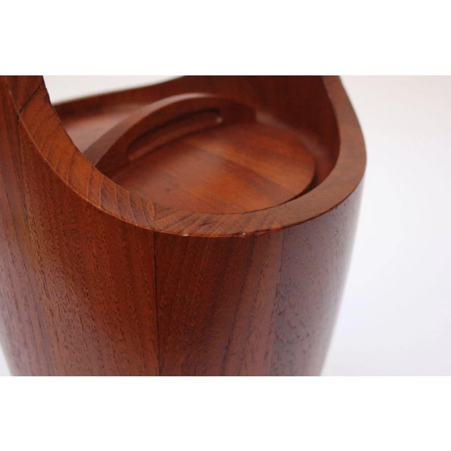 Jens Quistgaard for Dansk Denmark Teak Ice Bucket For Sale - Image 9 of 13