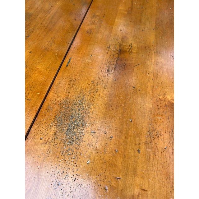 Brown Habersham Oval Pine Queen Anne Extension Dining Table For Sale - Image 8 of 12