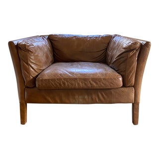 Timothy Oulton Sorensen Leather Chair For Sale