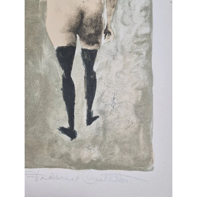 Framed 1963 "Profane and Sacred Love" by Federico Castellón W/ Time Capsule Back For Sale - Image 12 of 12