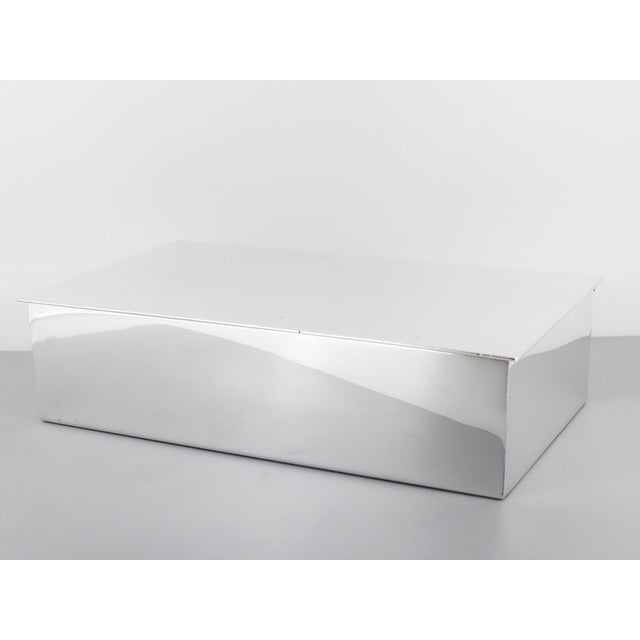 Mid-Century Modern Mid-Century Tiffany & Co. Sterling Silver Wood Lined Dresser or Table Box For Sale - Image 3 of 18