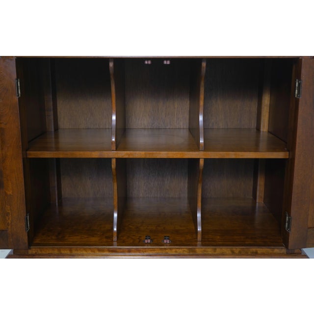 1990s Stickley Chippendale Cherry 2 Door Bedroom Armoire For Sale In Philadelphia - Image 6 of 18