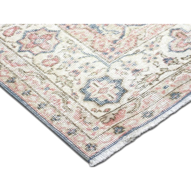 Transitional 1960s Turkish Oushak Rug For Sale - Image 3 of 7