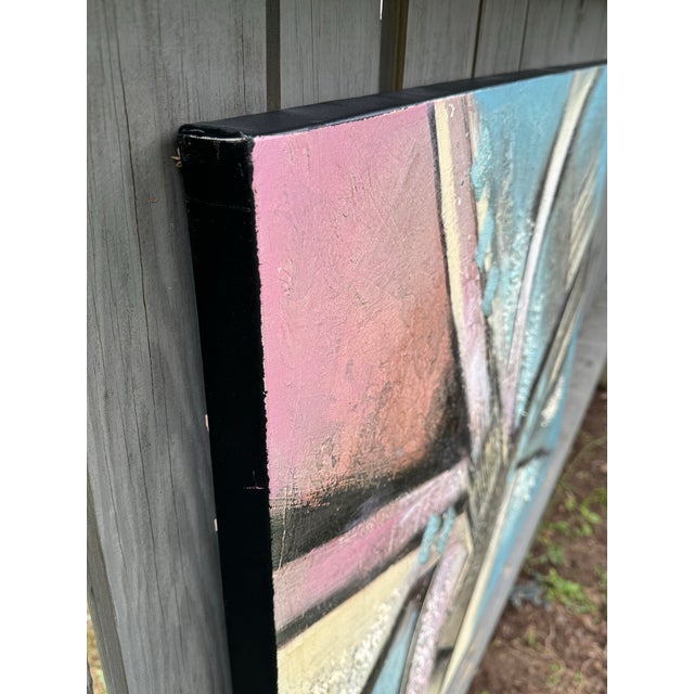 Paint 80’s Lee Reynolds Abstract Painting For Sale - Image 7 of 7