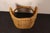 Large Vintage Woven Wicker Catchall / Magazine / Log Holder Basket For Sale - Image 10 of 16