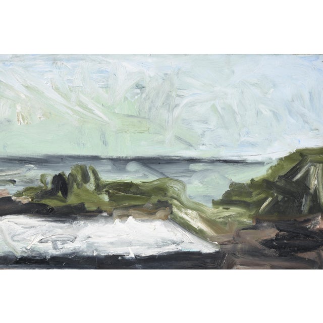 Dieter Nuhr, Hut on the Shore, 1985, Large Acrylic Painting For Sale - Image 4 of 9