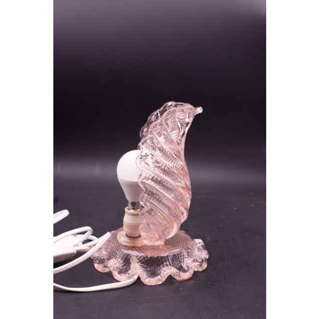 Art Deco Art Deco Pink Murano Glass Table Lamps Barovier & Toso, 1940 For Sale - Image 3 of 11