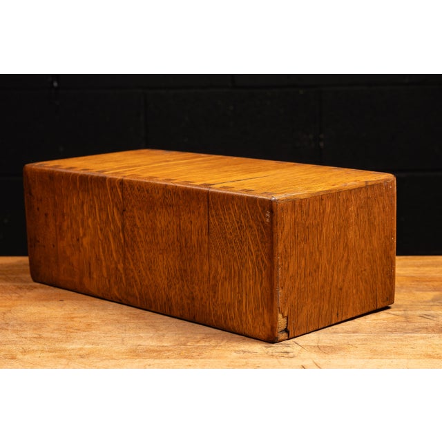 Vintage Oak Desktop Card Catalog For Sale In Chicago - Image 6 of 7