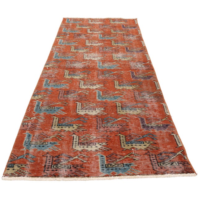 Contemporary Zeki Muren Vintage Turkish Sivas Rug, 02'04 X 07'09 For Sale - Image 3 of 10