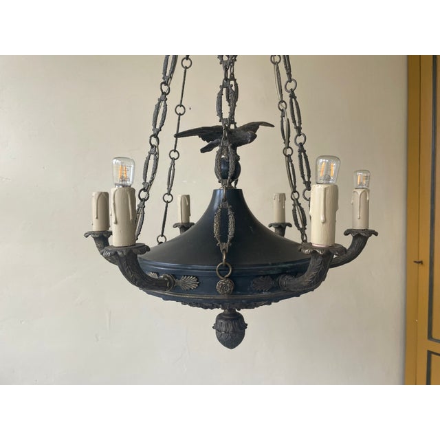Antique French Pendant Lamp, 1800s For Sale - Image 6 of 18