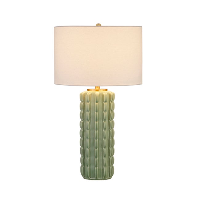 New item. Not vintage. Add a charming touch to your space with CeCe Beige Glazed Scalloped Ceramic Table Lamp. The unique...