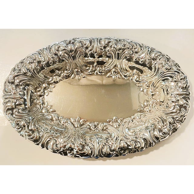 Vintage Gorham Silverplate Serving Dishes in the Versailles Pattern - A Pair For Sale - Image 11 of 16