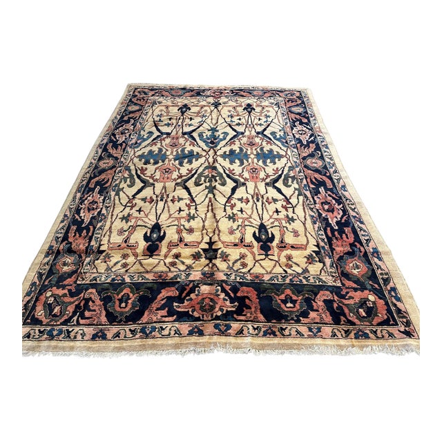 Antique Agra Rug | Floral Design | 8×10 For Sale