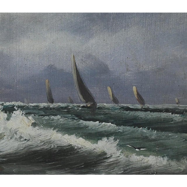 L. Henry, Fishing, Late 19th Century, Oil on Canvas, Framed For Sale - Image 8 of 16