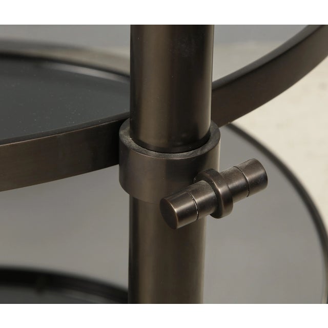 Black Bespoke Bronze Tulip Tables by Amir Khamneipur - a Pair For Sale - Image 8 of 9