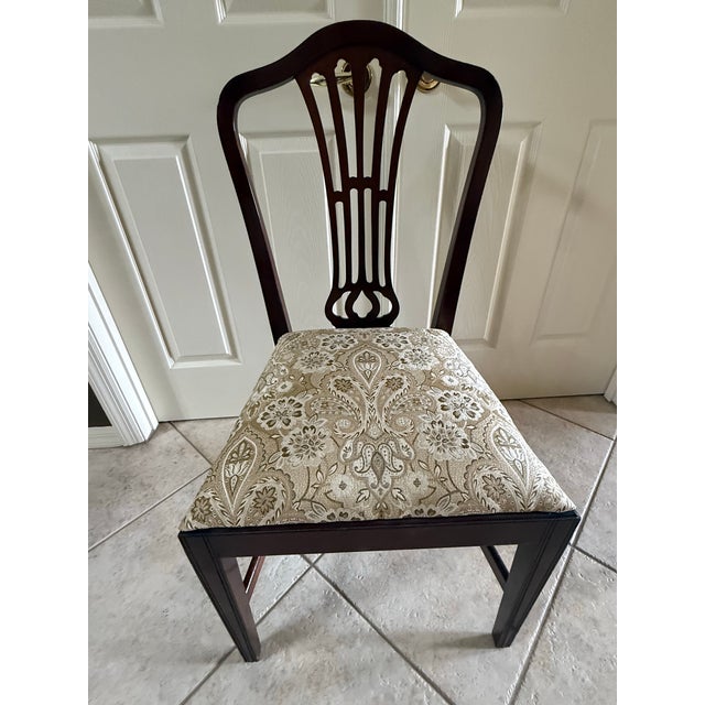 English Regency Style dining room table, mahogany, last quarter of 19th century. The rectangular and demilune-edged top,...