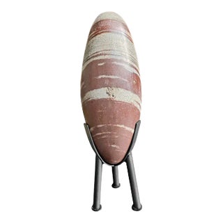 Tantric Indian Shiva Lingam Stone on Stand For Sale