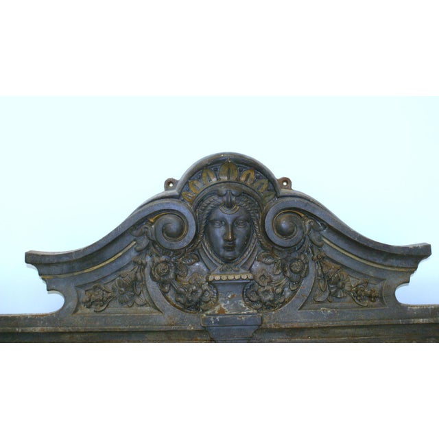 Antique late 19th Century Architectural Door or Window mascaron pediment. This would have been used over a doorway or...