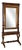Empire Italian Self-Supporting Floor Mirror in Wood, 1850s For Sale