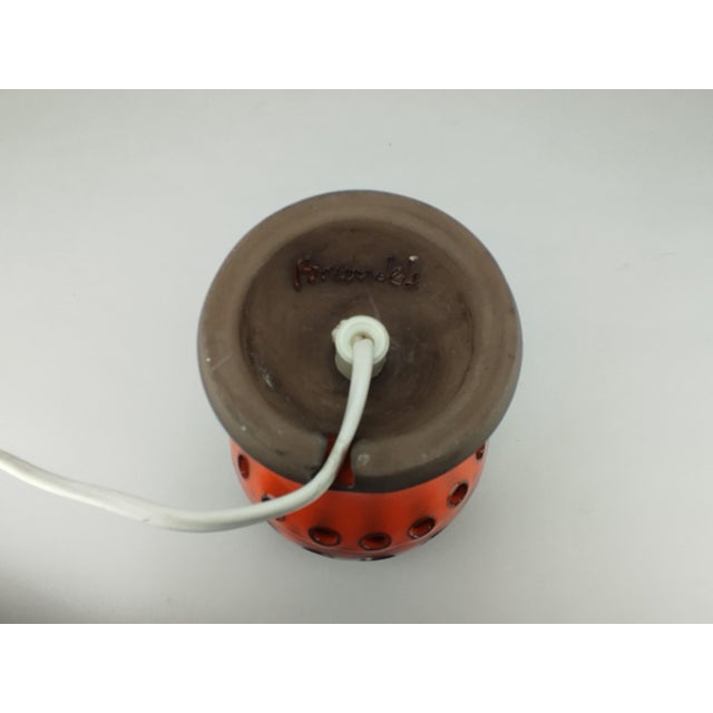 Small Ceramic Table Lamp by Johan Ove Brandels, Sweden, 1970s For Sale - Image 9 of 11