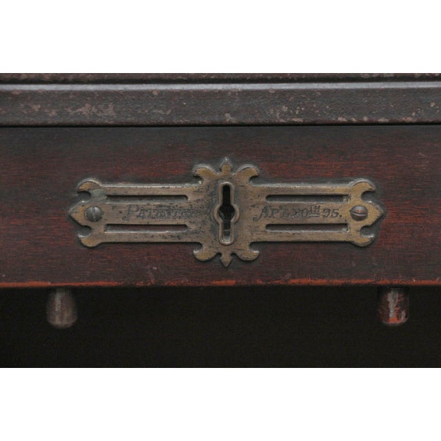 Traditional Early 20th Century Renaissance Revival Metal Cabinet With Egg & Dart Detail For Sale - Image 3 of 7